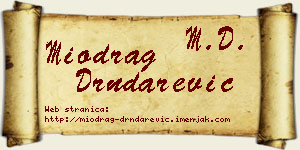 Miodrag Drndarević vizit kartica